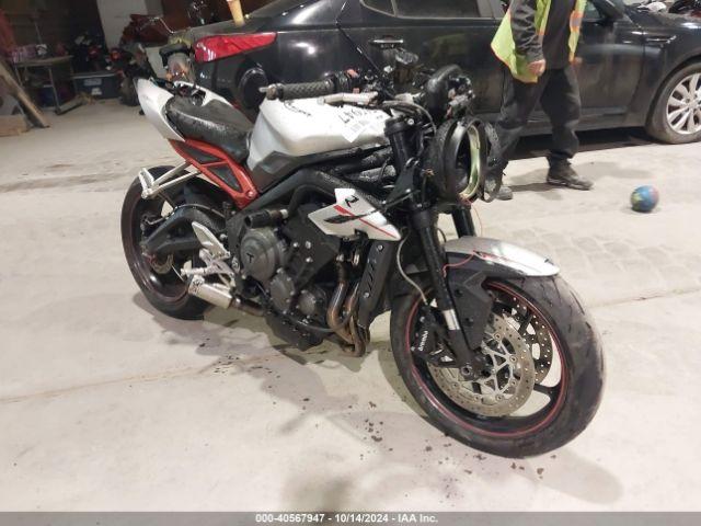  Salvage Triumph Motorcycle Street Triple