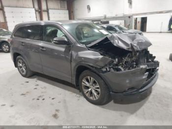  Salvage Toyota Highlander