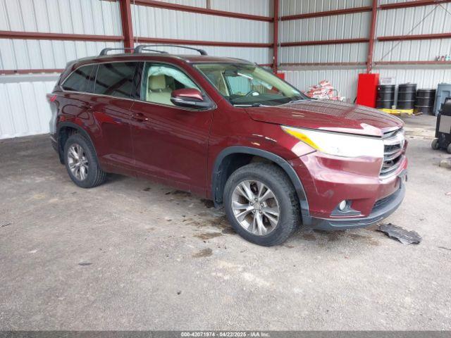  Salvage Toyota Highlander