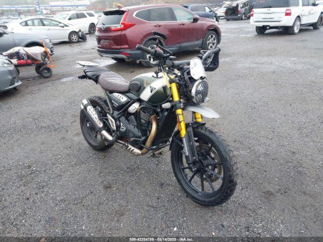  Salvage Triumph Motorcycle Scrambler