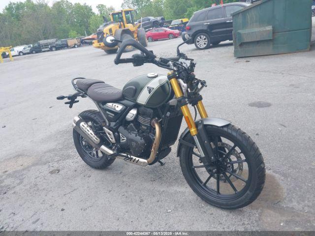  Salvage Triumph Motorcycle Scrambler