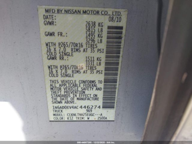 Nissan Frontier Se Image 4