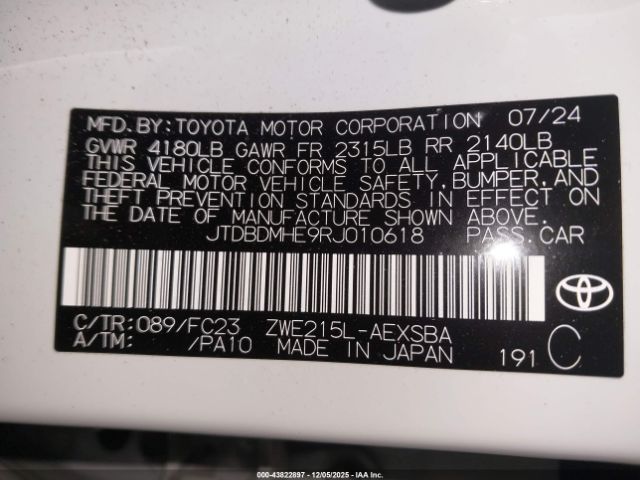 Toyota Corolla Hybrid Se Image 7
