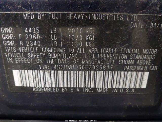 Subaru Legacy 2.5i Premium Image 8