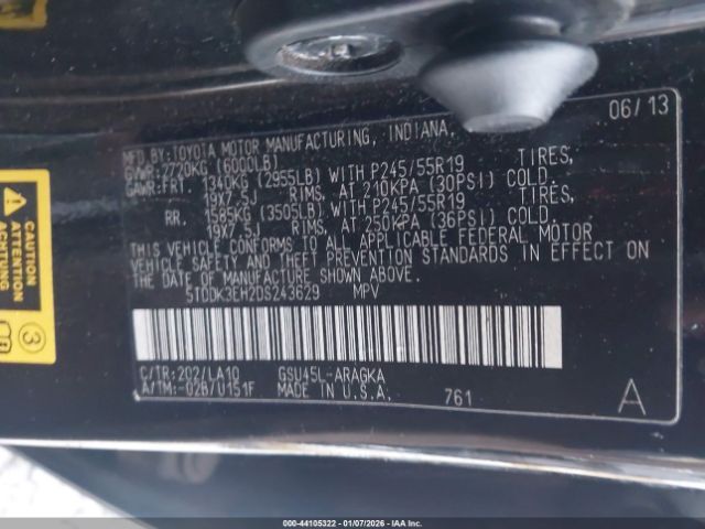 Toyota Highlander Limited V6 Image 10