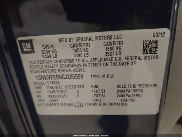 Chevrolet Traverse Ls Image 16